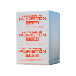 Газоблок PORISTON 375х200х610 гладкий D500